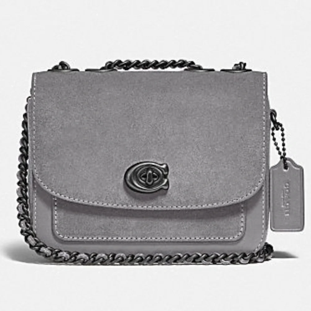 Coach Madison Shoulder Bag 16 Crossbody Bag Pewter/Granite - Picture 1 of 13